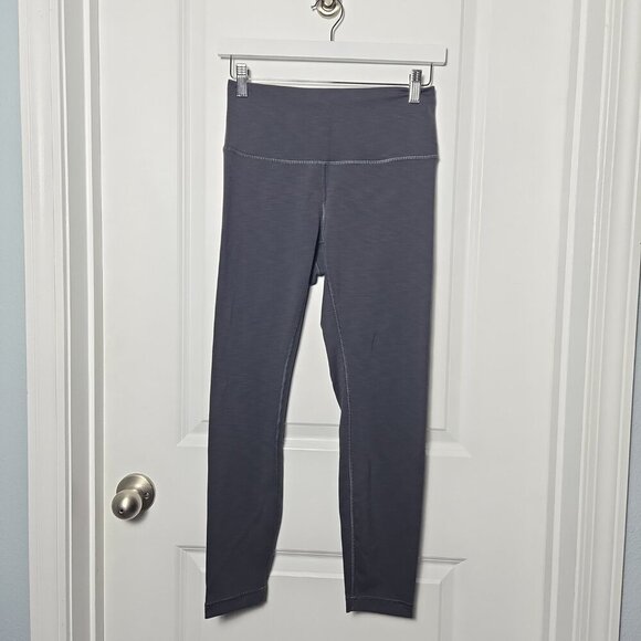 Lululemon Wunder Train High-Rise Tight 25" - 8 Heathered Graphite Grey - Picture 3 of 6